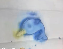 Load image into Gallery viewer, Narwhal color burst bath bomb